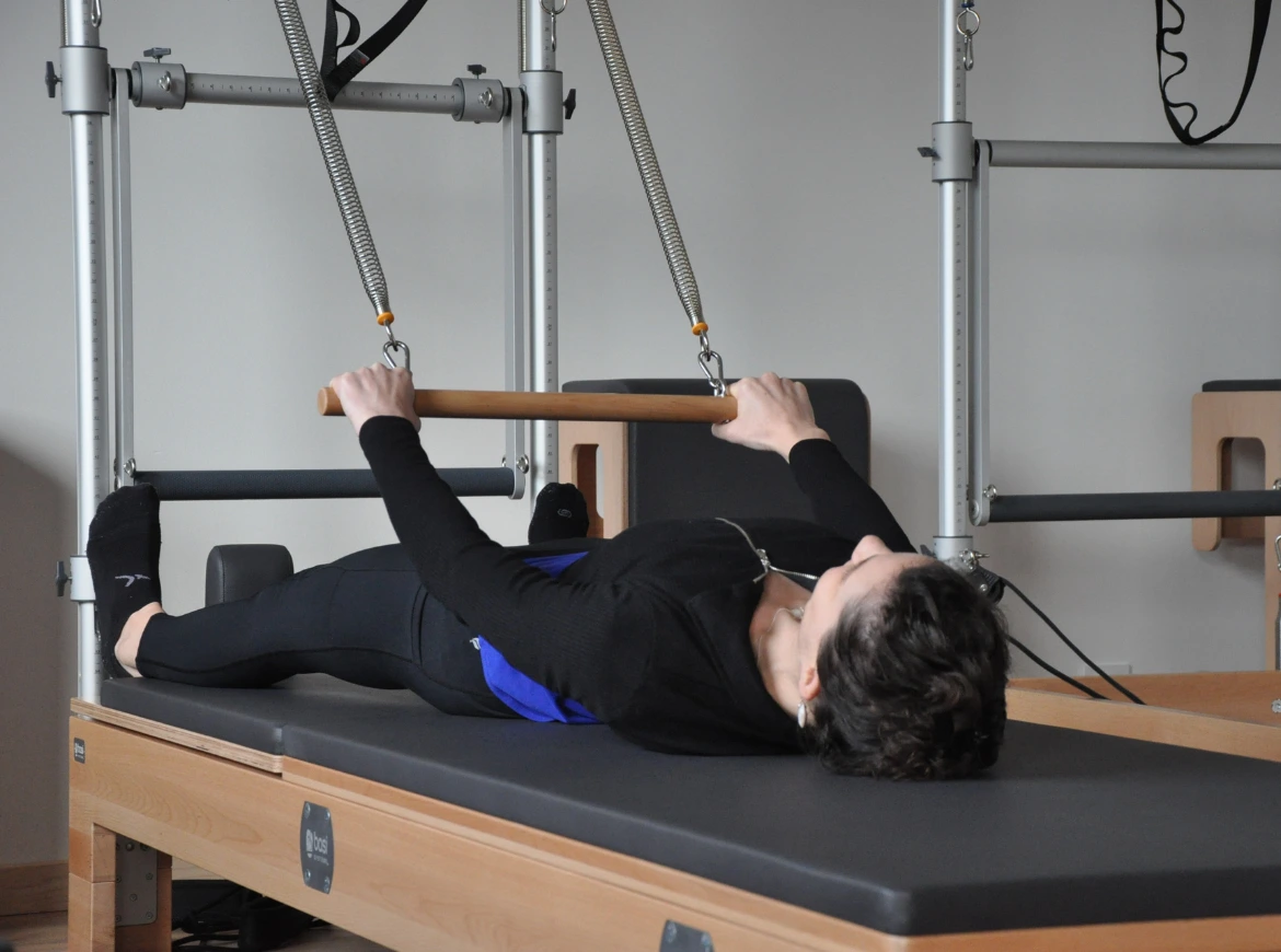 appareil de pilates utilisé par rosalie prof pilates angers